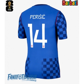 Croația Ivan Perisic #14 Tricou Fotbal Replică Mondial 2026 Barbati Deplasare